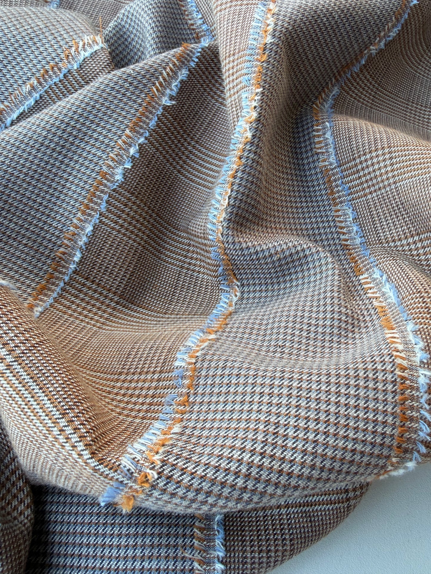 HARVEST SEASON 004 check with fil coupé stripes
