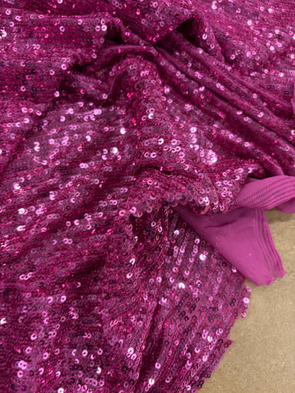 WONKA 003 mesh sequins fuchsia