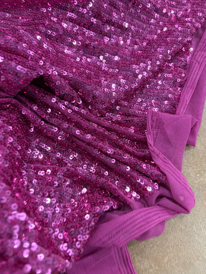 WONKA 003 mesh sequins fuchsia