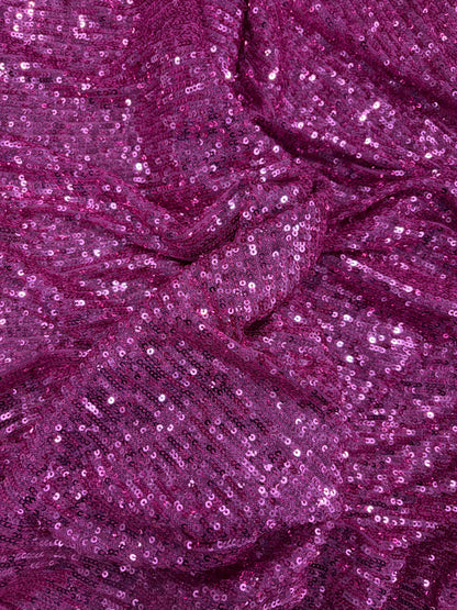 WONKA 003 mesh sequins fuchsia
