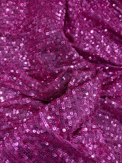 WONKA 003 mesh sequins fuchsia