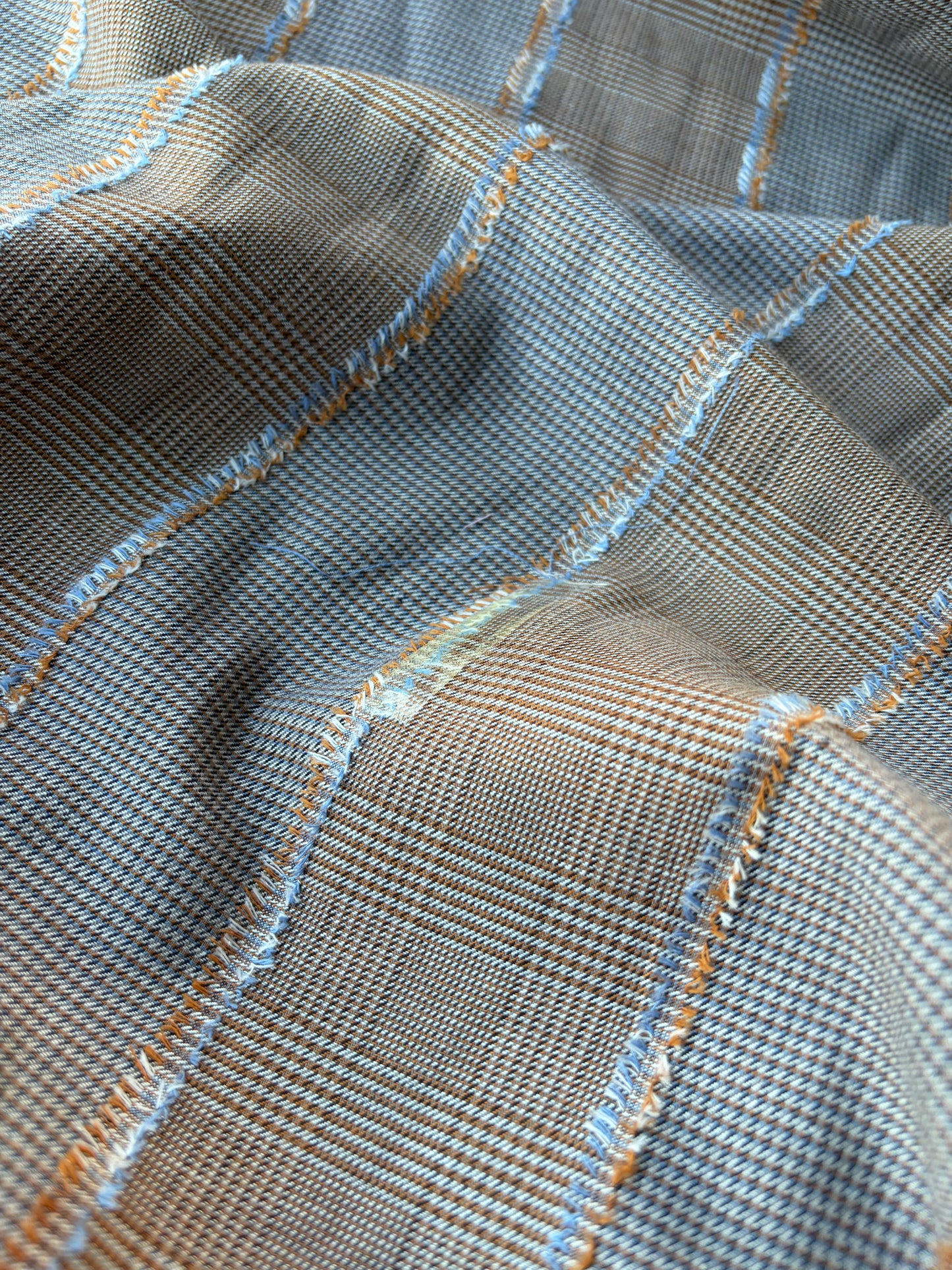 HARVEST SEASON 004 check with fil coupé stripes