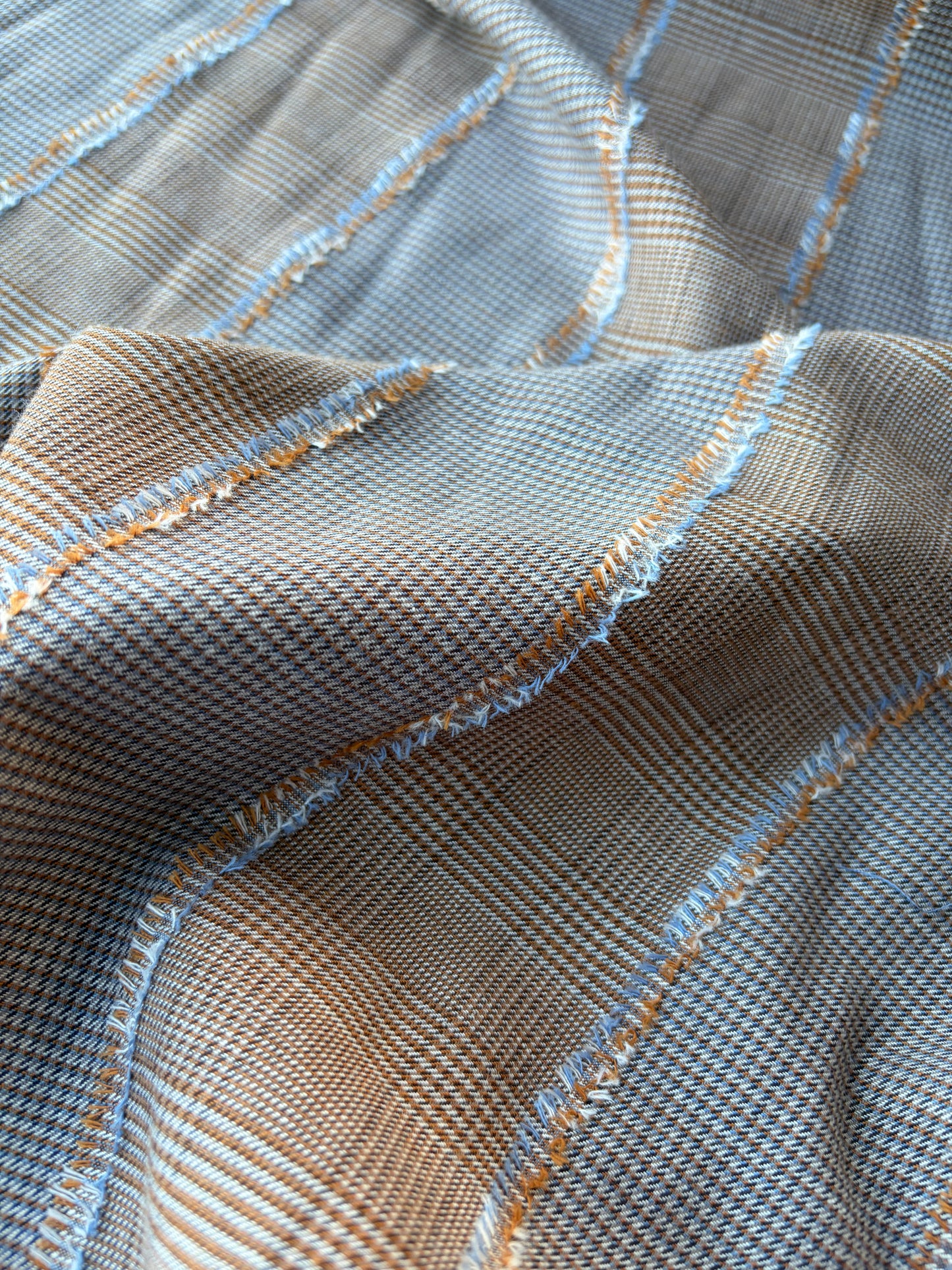 HARVEST SEASON 004 check with fil coupé stripes