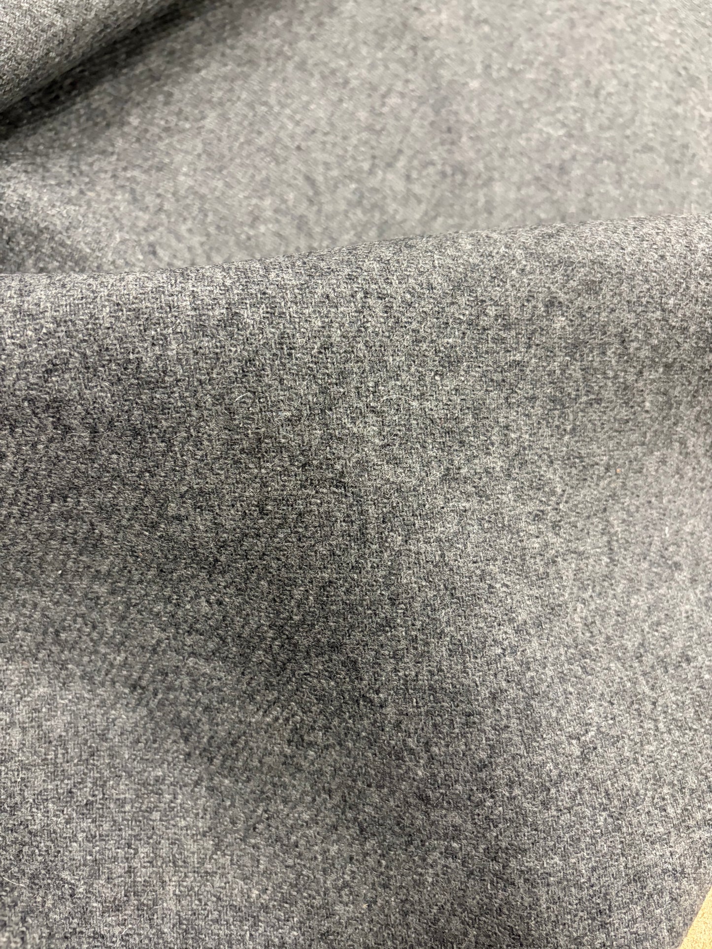 WONKA 004 grey wool drape with fused lining