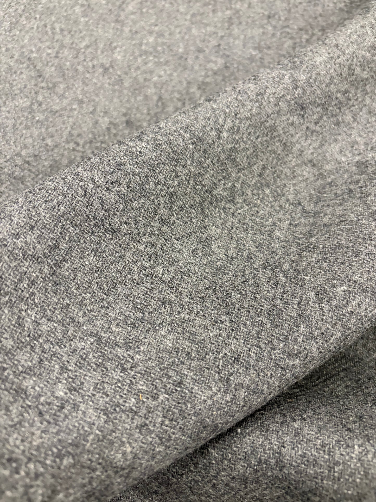 WONKA 004 grey wool drape with fused lining