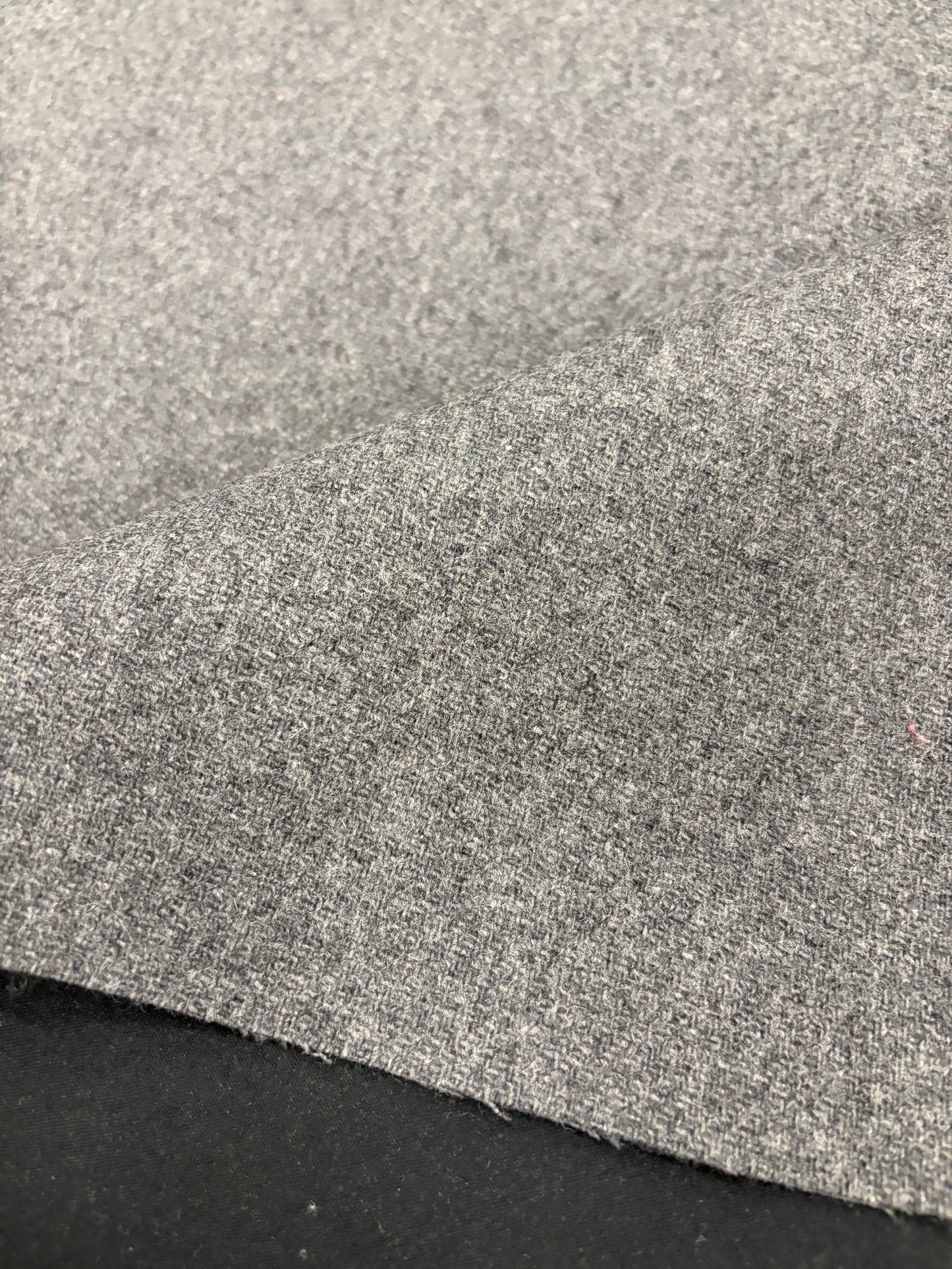 WONKA 004 grey wool drape with fused lining