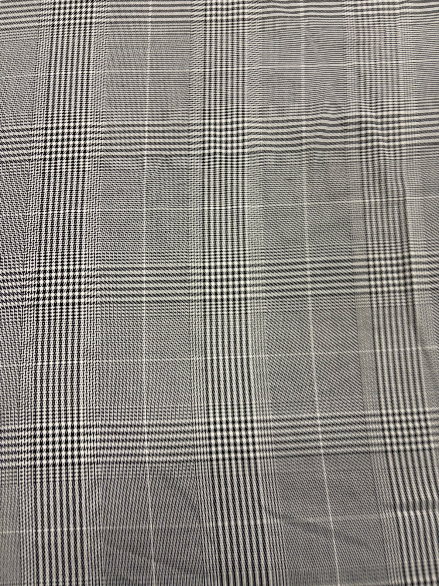 WONKA 005 classical black and white checkered stretch fabric