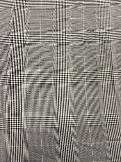 WONKA 005 classical black and white checkered stretch fabric