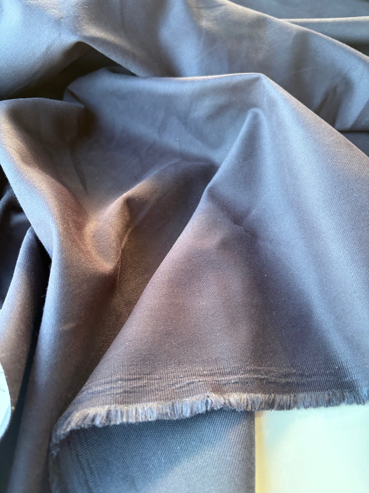 HARVEST SEASON 006 navy cotton stretch peach finish