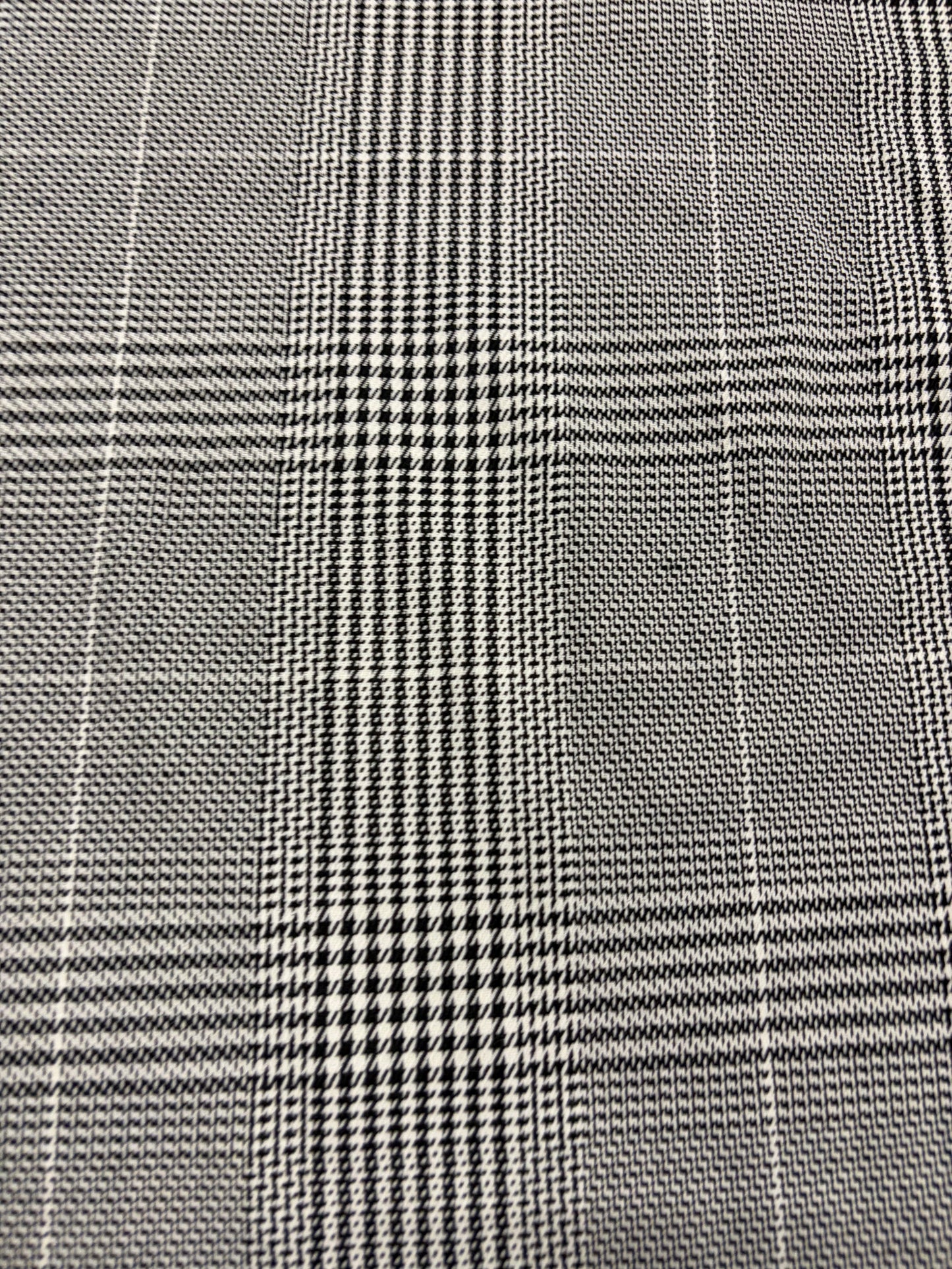 WONKA 005 classical black and white checkered stretch fabric