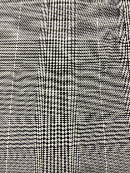 WONKA 005 classical black and white checkered stretch fabric