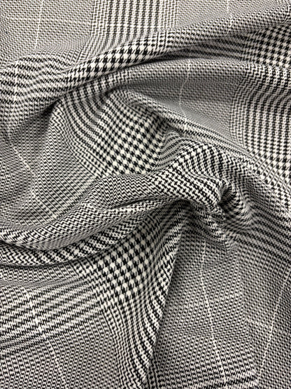 WONKA 005 classical black and white checkered stretch fabric