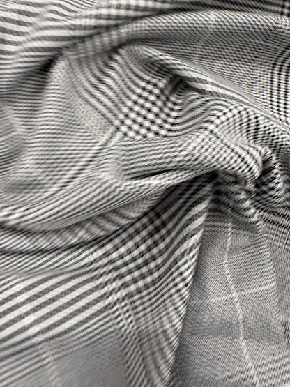 WONKA 005 classical black and white checkered stretch fabric