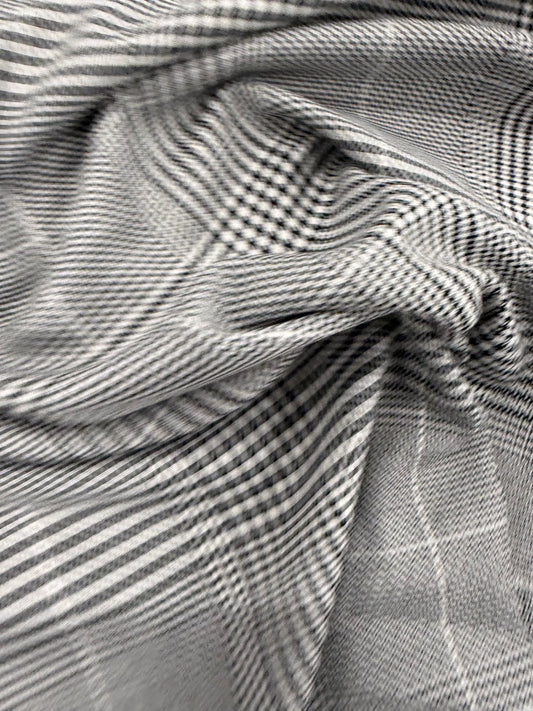 WONKA 005 classical black and white checkered stretch fabric