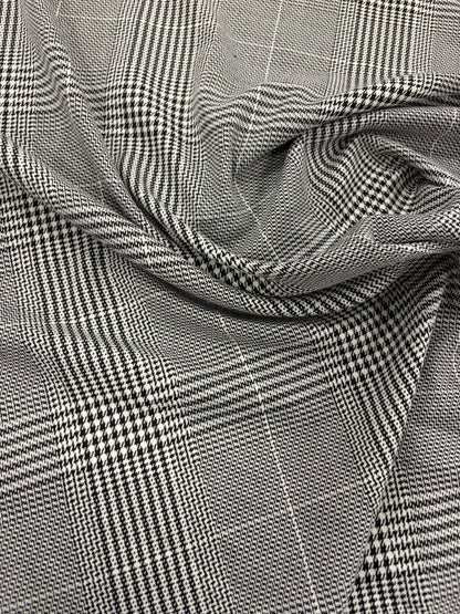 WONKA 005 classical black and white checkered stretch fabric