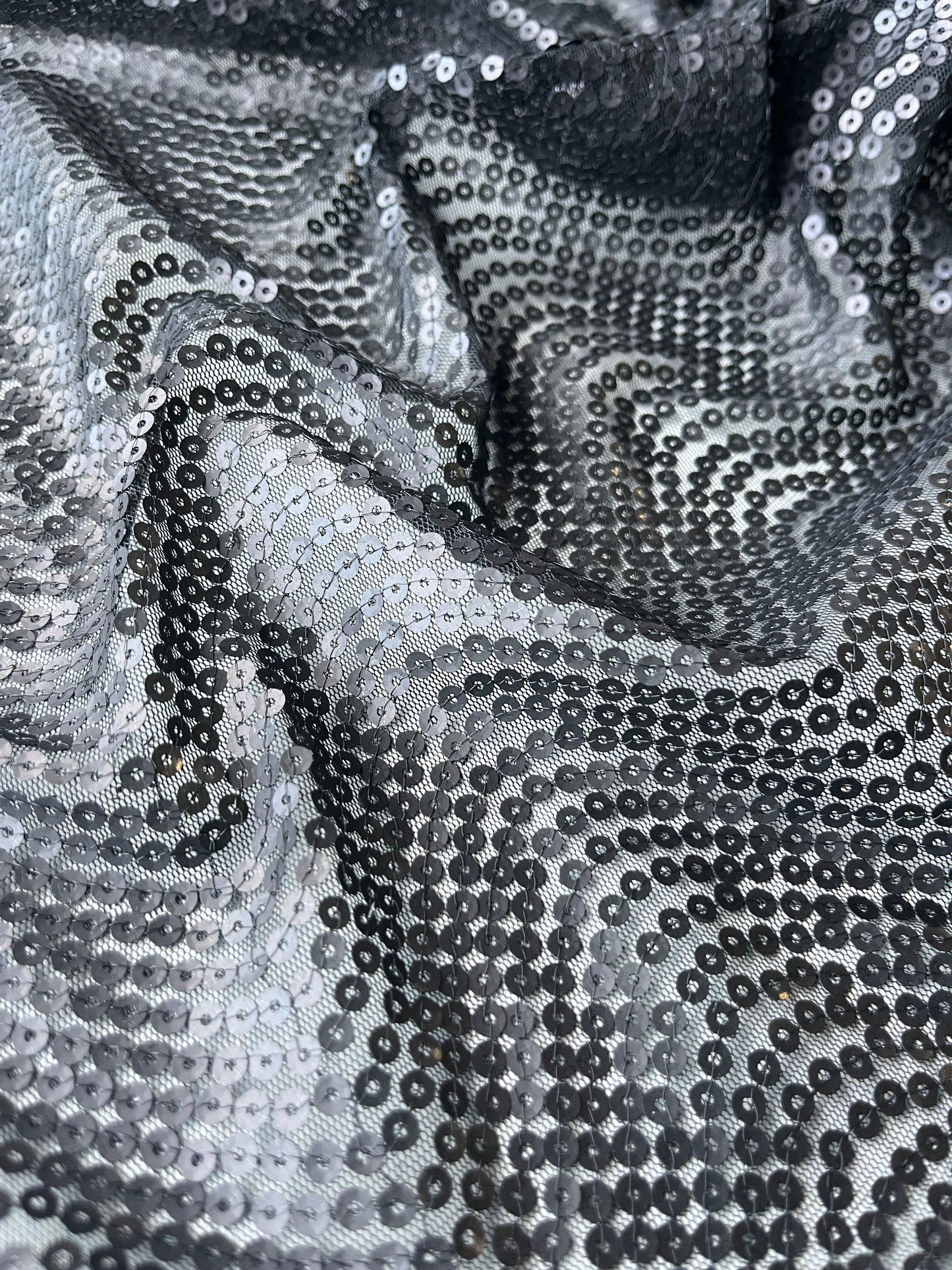 ATHENA 037 Jersey mesh sequins black