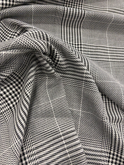 WONKA 005 classical black and white checkered stretch fabric