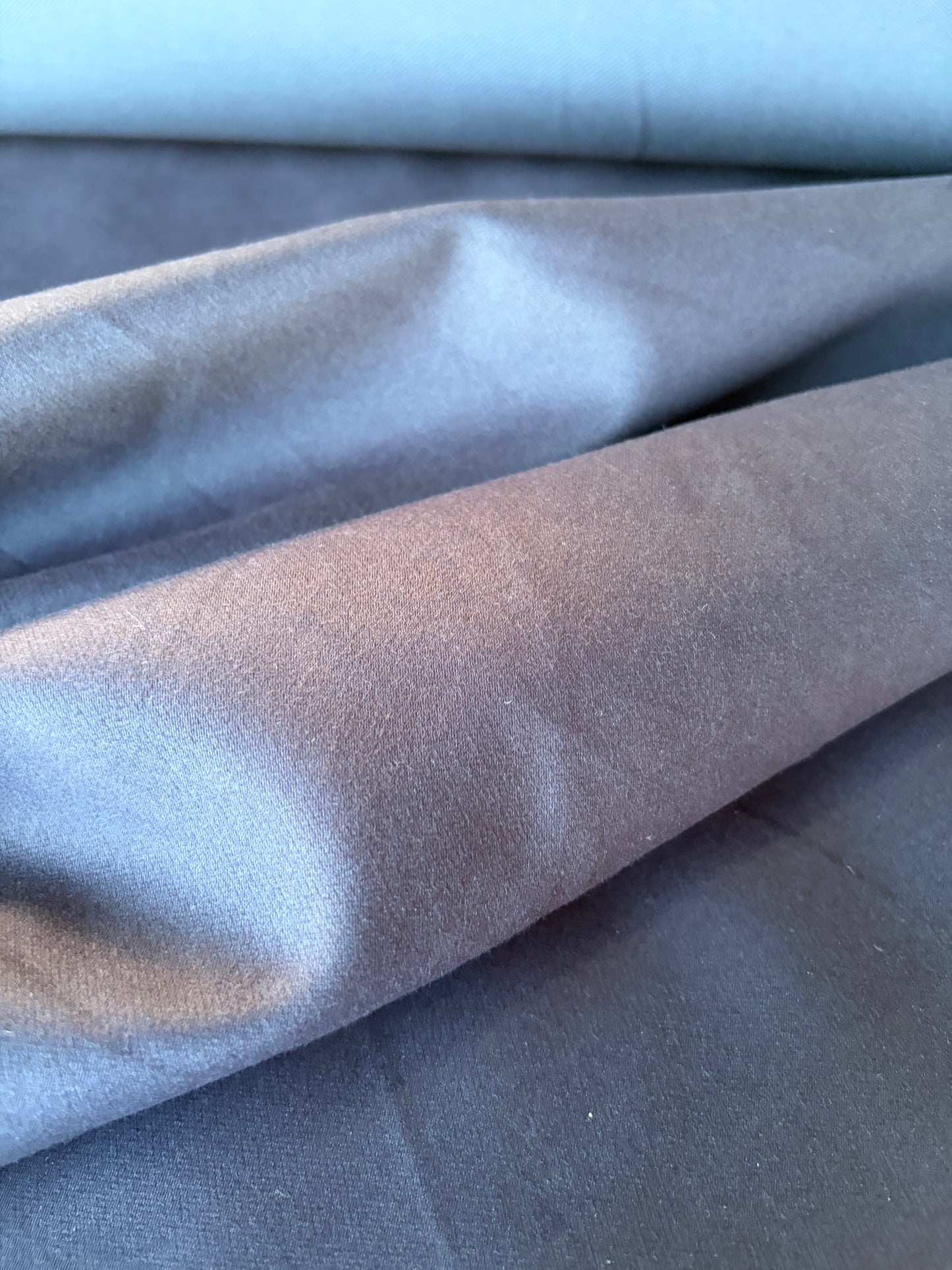 HARVEST SEASON 006 navy cotton stretch peach finish