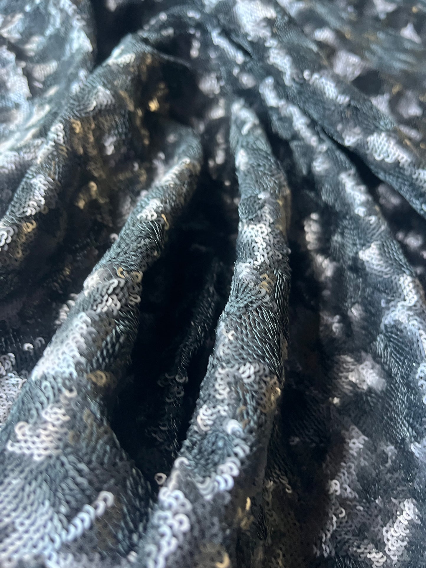 ATHENA 038 fancy mesh sequins black