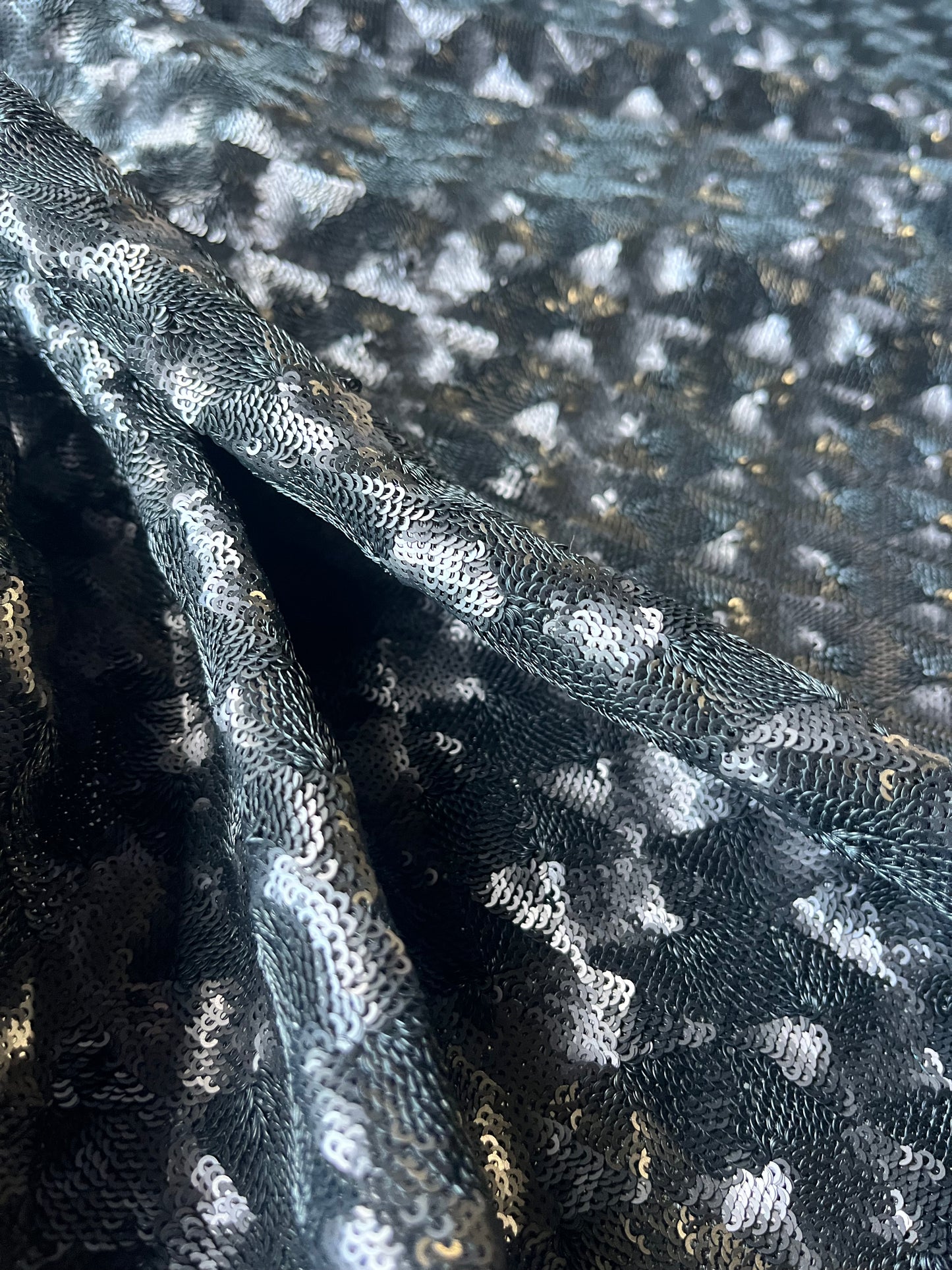 ATHENA 038 fancy mesh sequins black