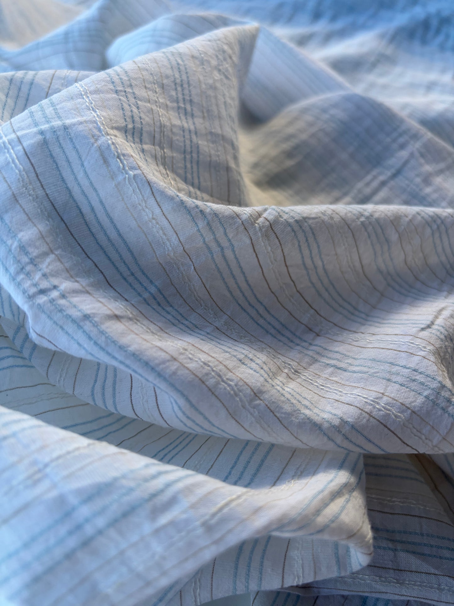 GERMAIN 003 colourwoven cotton voile stripes
