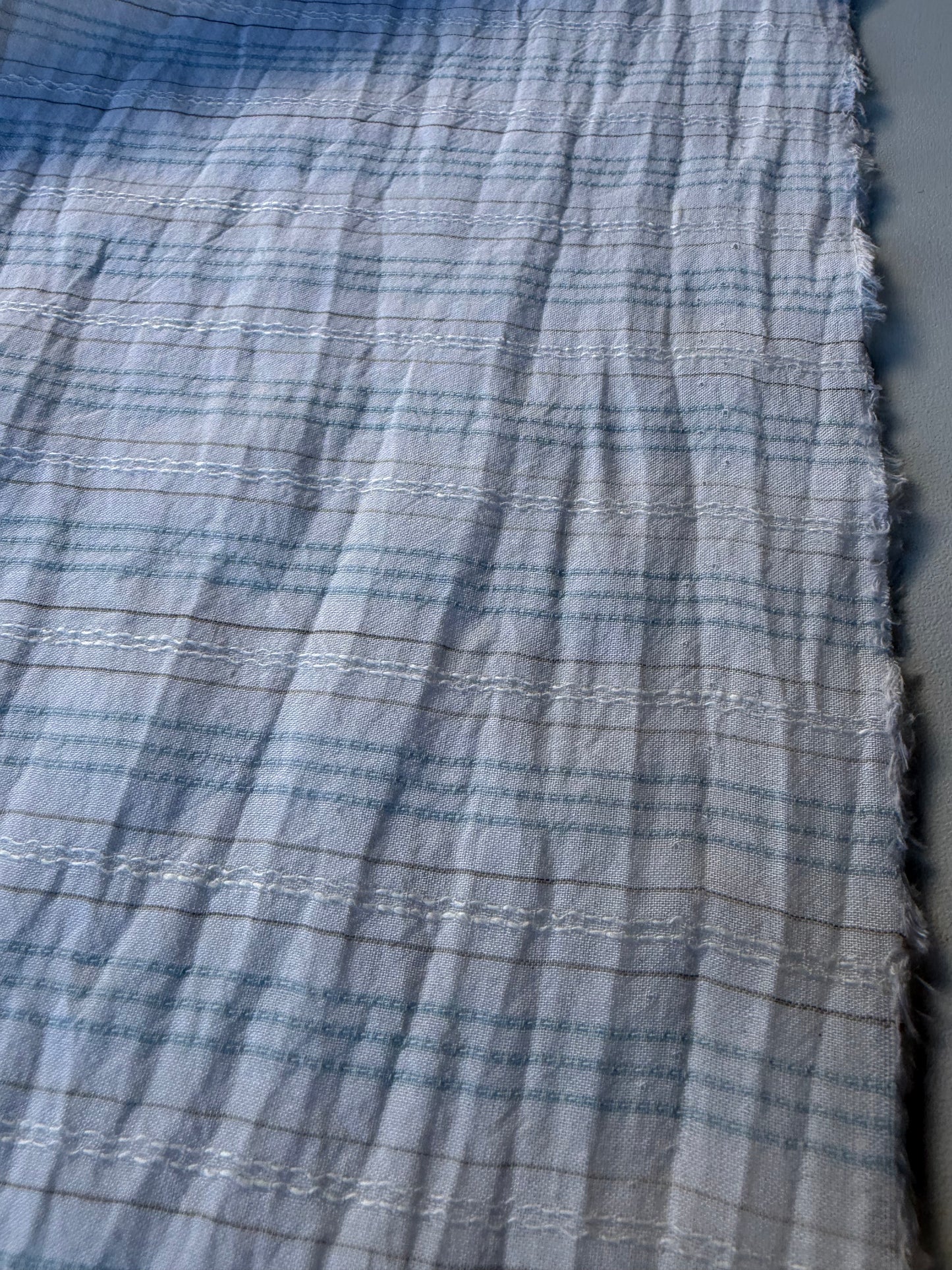 GERMAIN 003 colourwoven cotton voile stripes
