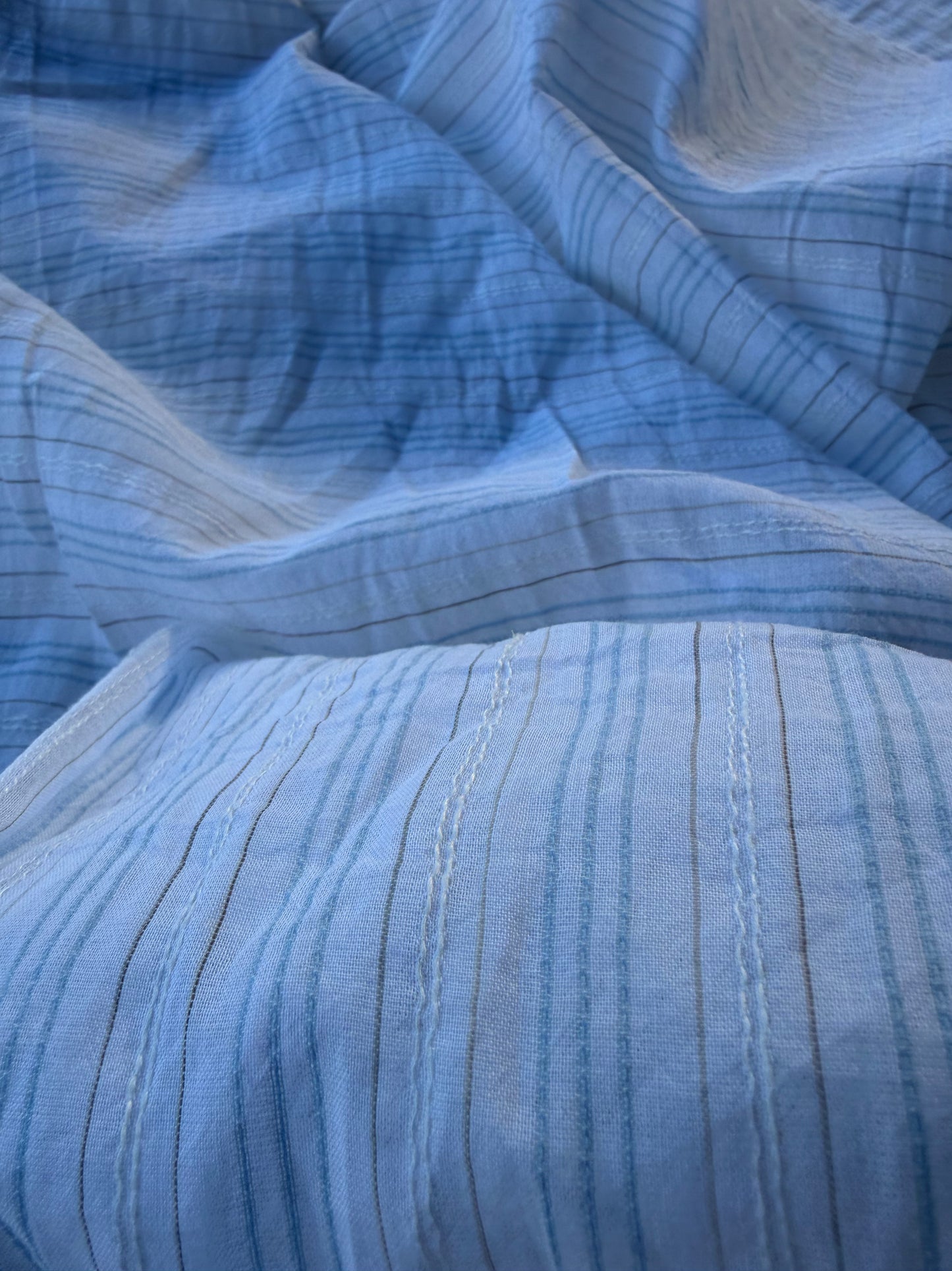 GERMAIN 003 colourwoven cotton voile stripes