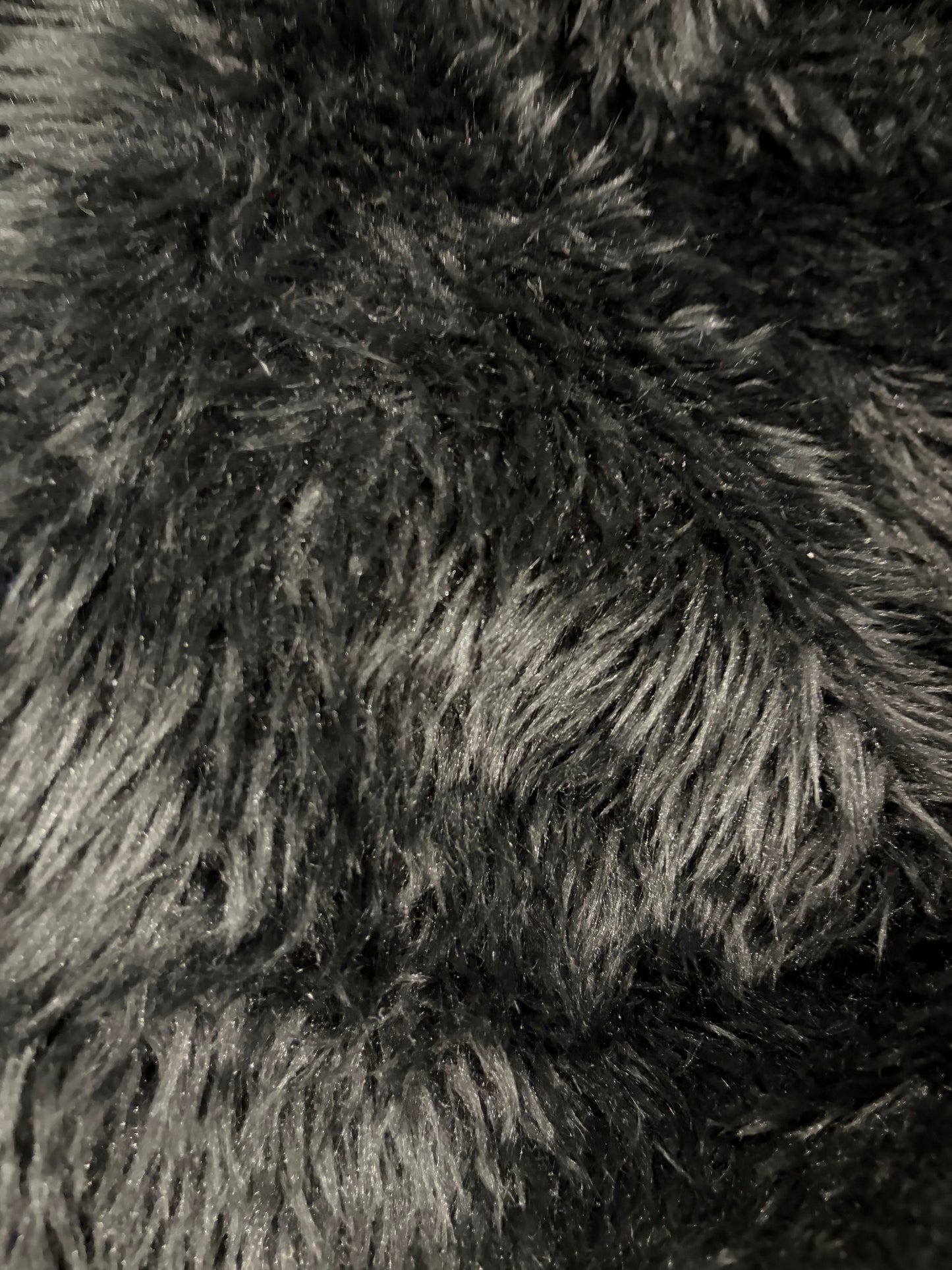 WONKA 008 black hairy fabric