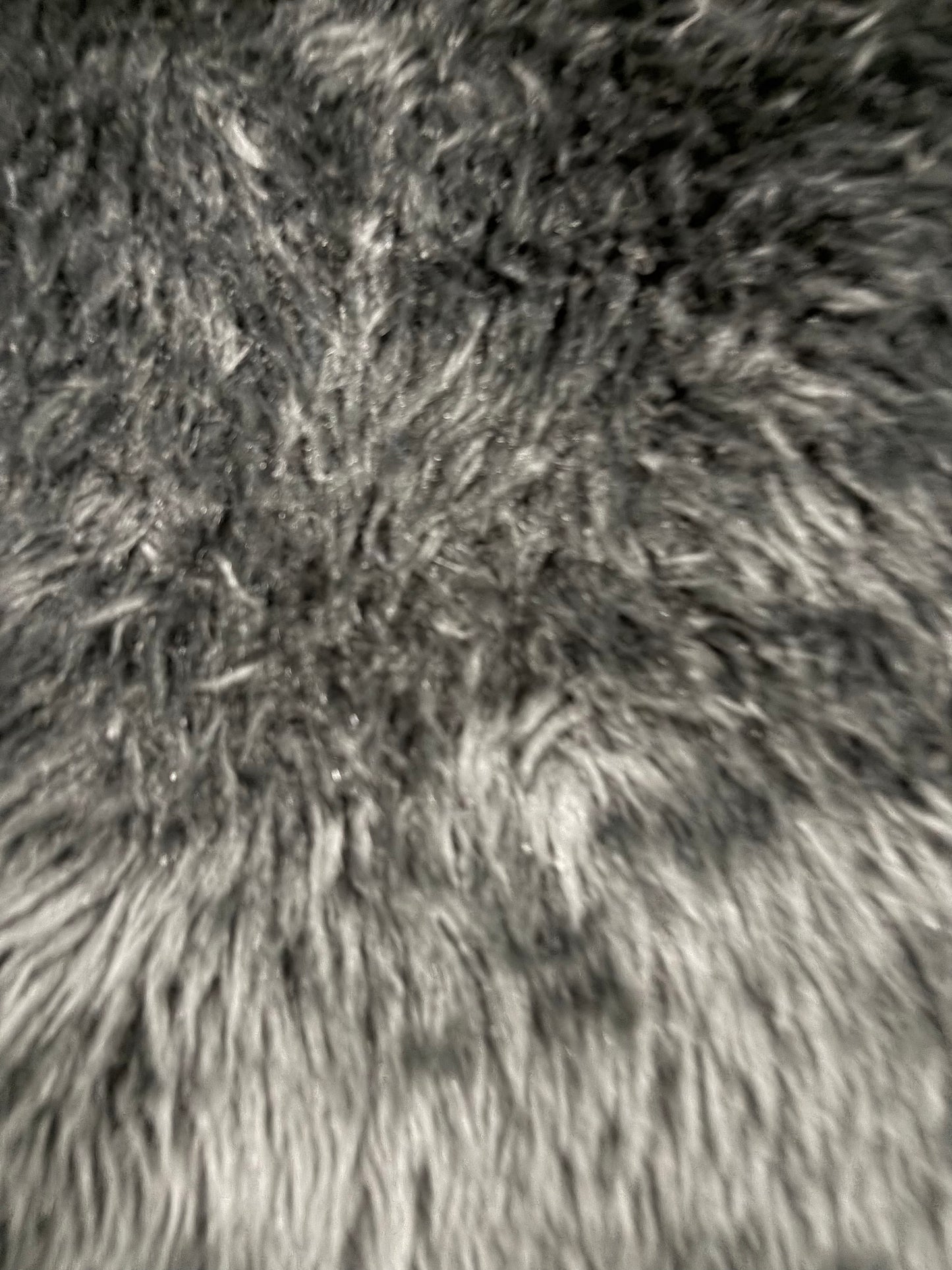 WONKA 008 black hairy fabric