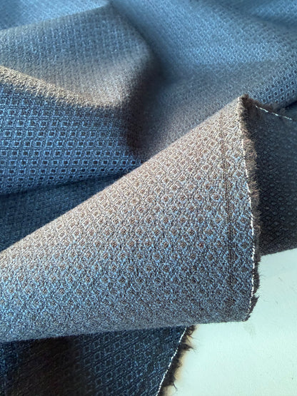 HARVEST SEASON 009 navy structured cotton stretch