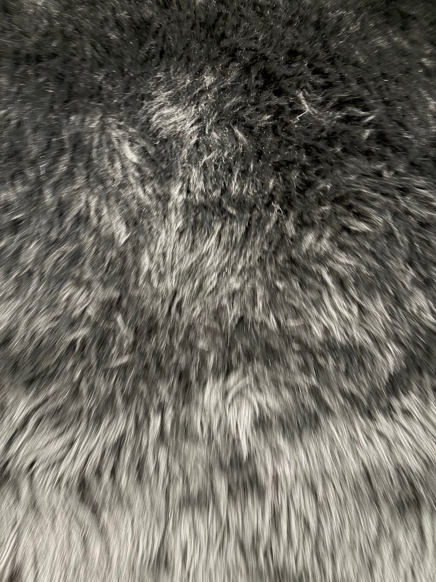 WONKA 008 black hairy fabric