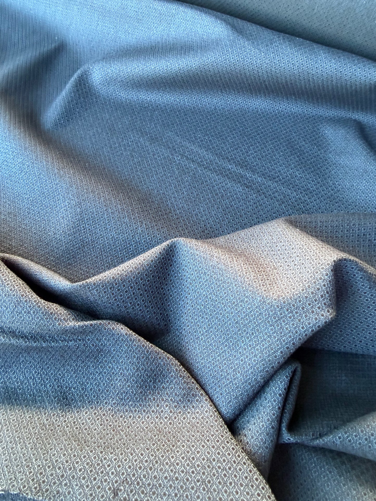 HARVEST SEASON 009 navy structured cotton stretch