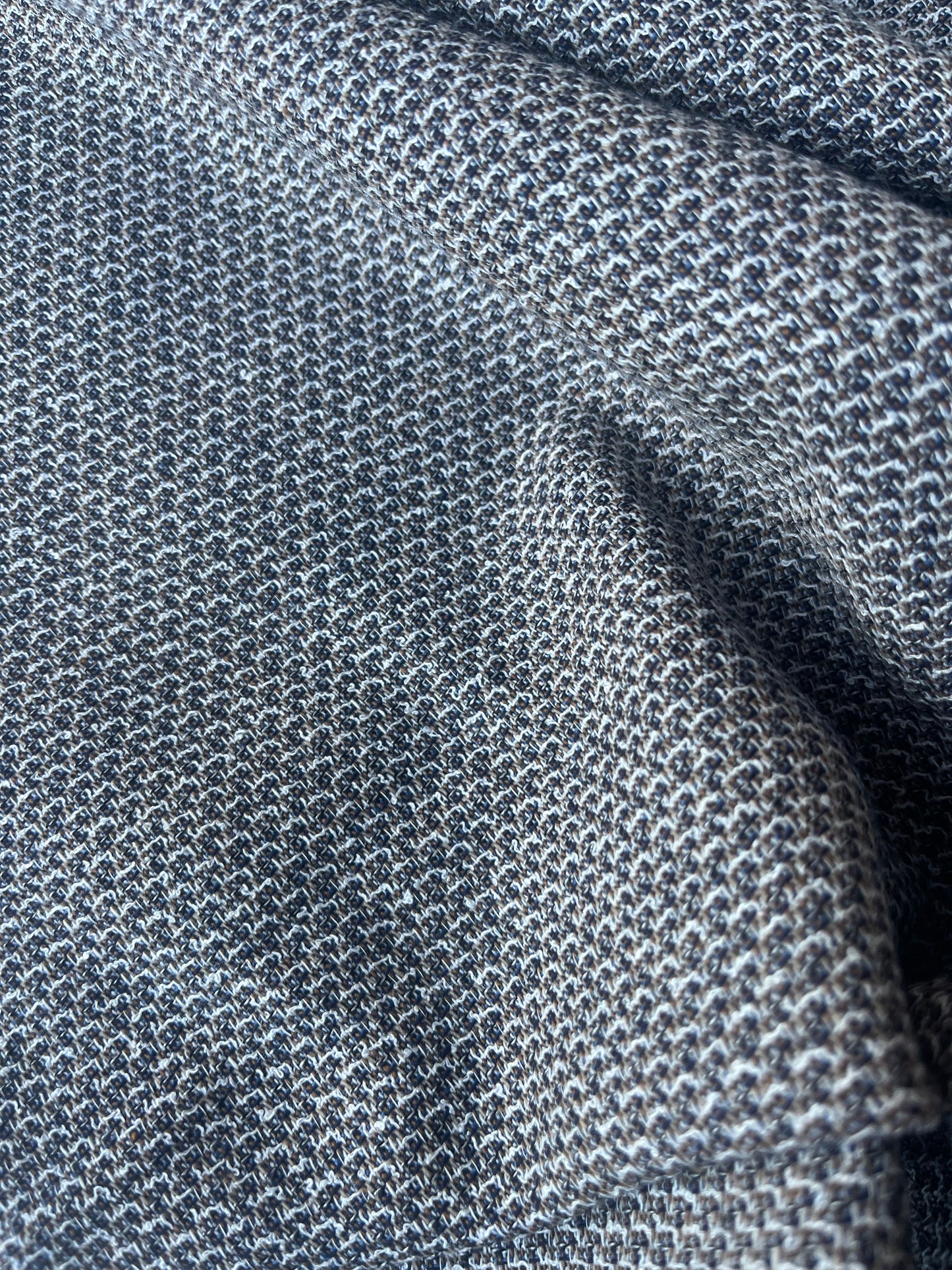 PC JOSEPHA 002 midweight linen/cotton jacquard indigo/sand