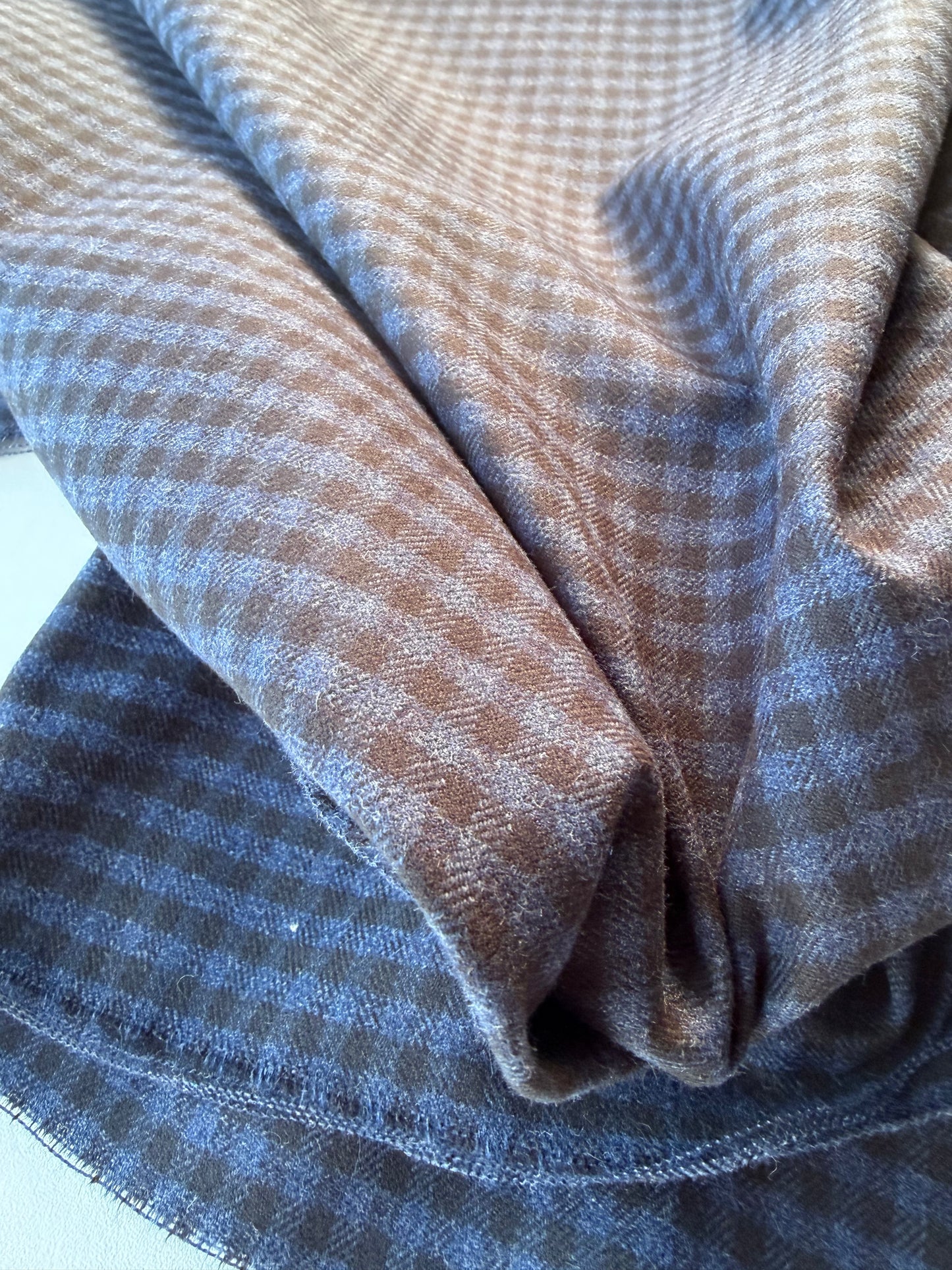 HARVEST SEASON 010 blue/black gingham stertch