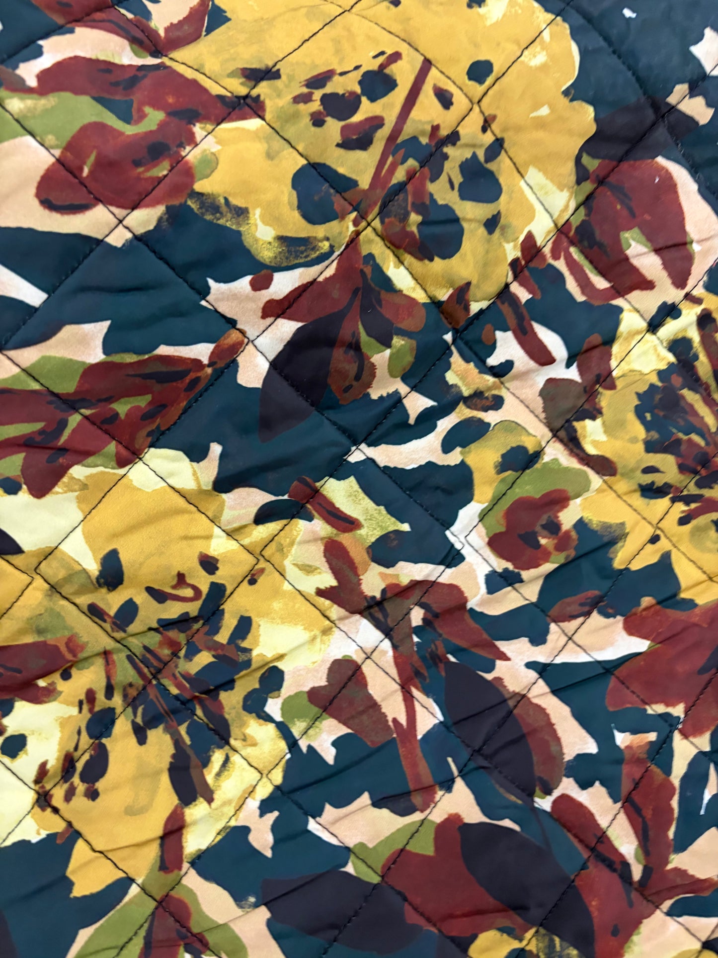 WONKA 010 floral printed quilted puffer