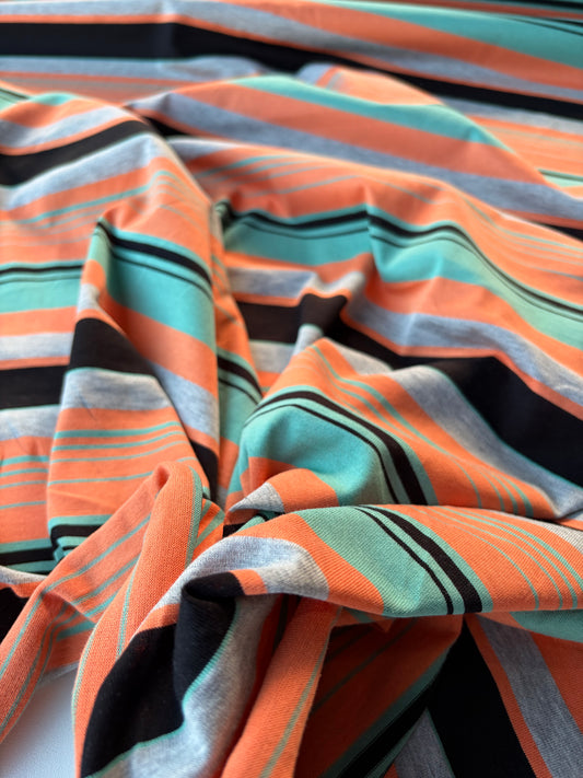 GERMAIN 006 viscose jersey stripes