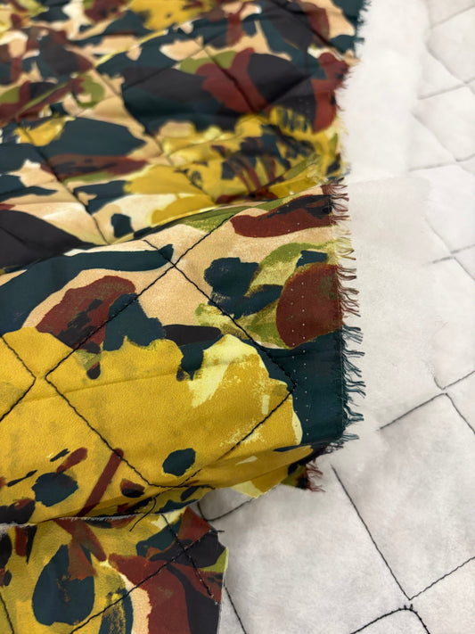 WONKA 010 floral printed quilted puffer