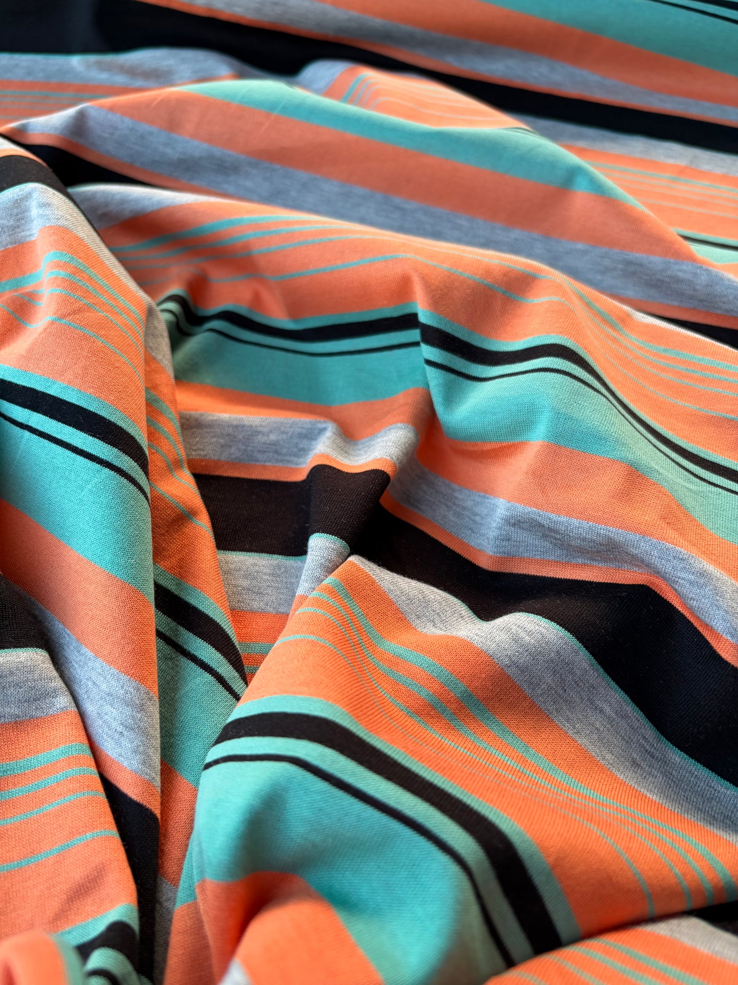 GERMAIN 006 viscose jersey stripes