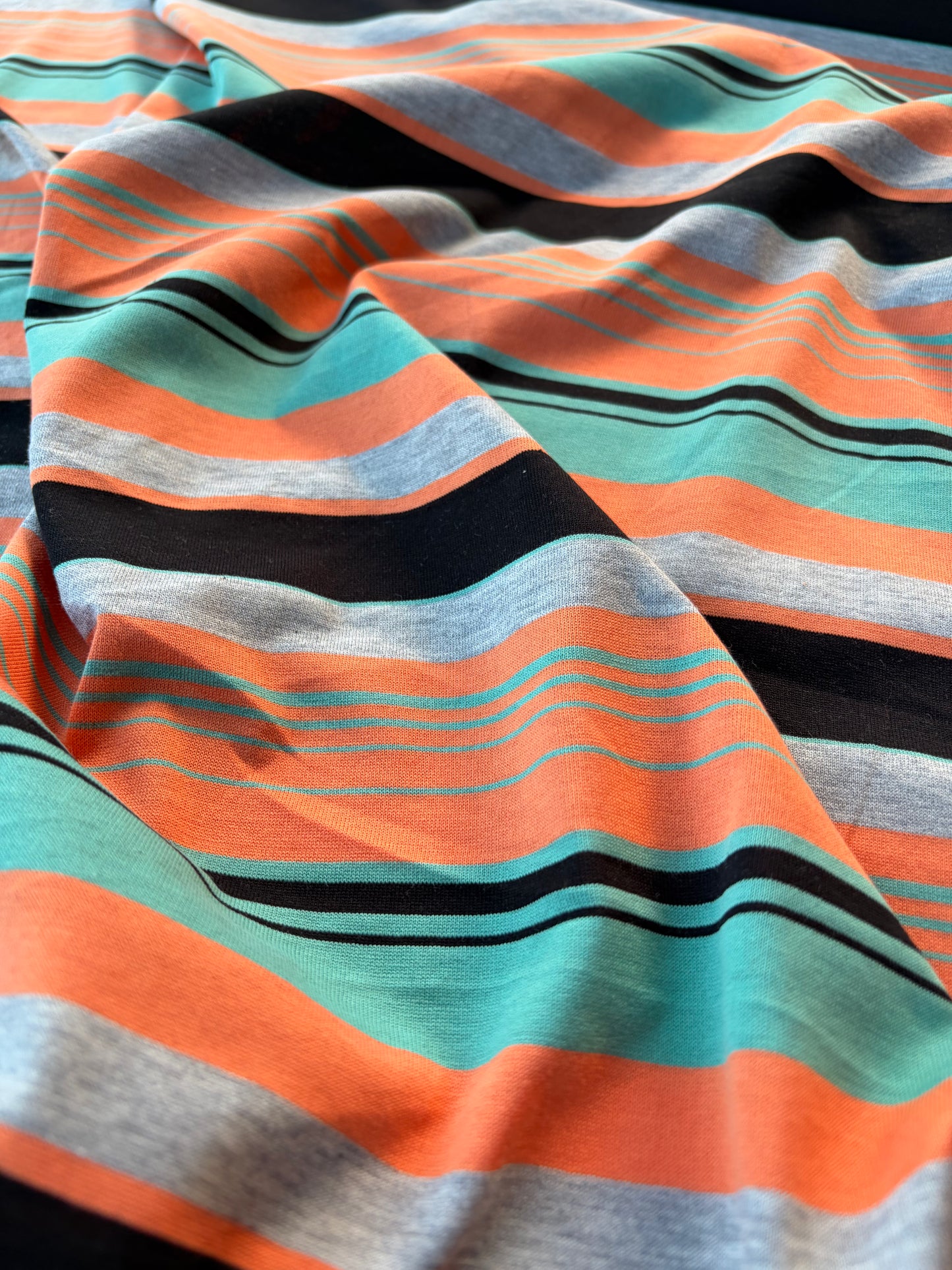 GERMAIN 006 viscose jersey stripes