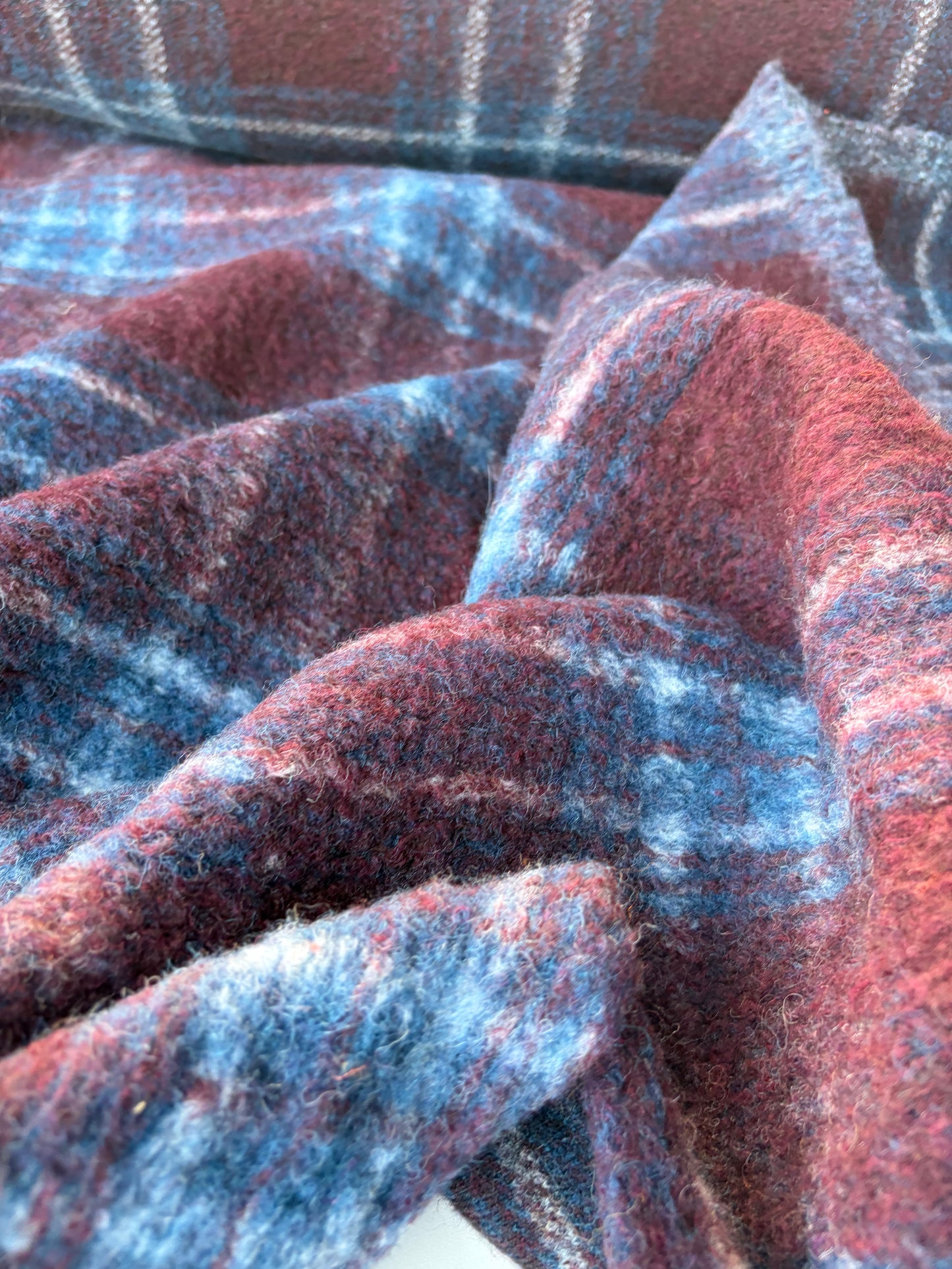 HARVEST SEASON 012 checkered  boiled wool
