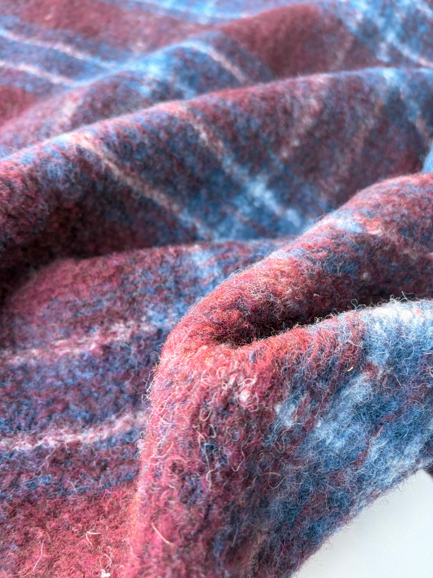 HARVEST SEASON 012 checkered  boiled wool