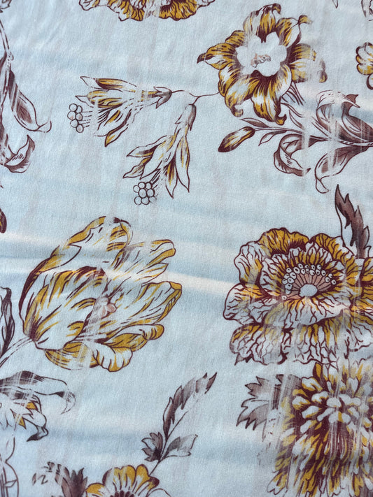 ATHENA 044 viscose lurex vintage flowers
