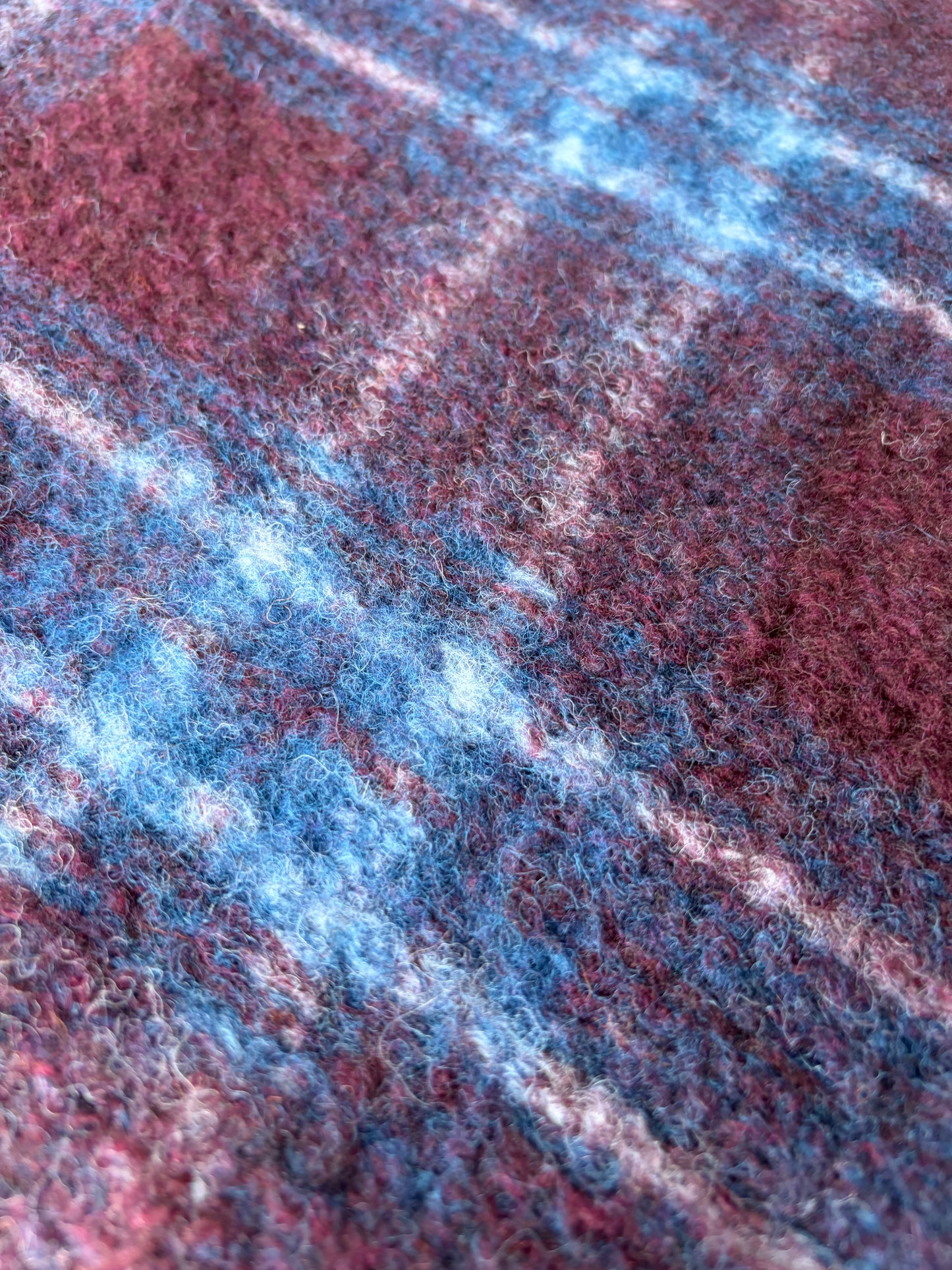 HARVEST SEASON 012 checkered  boiled wool