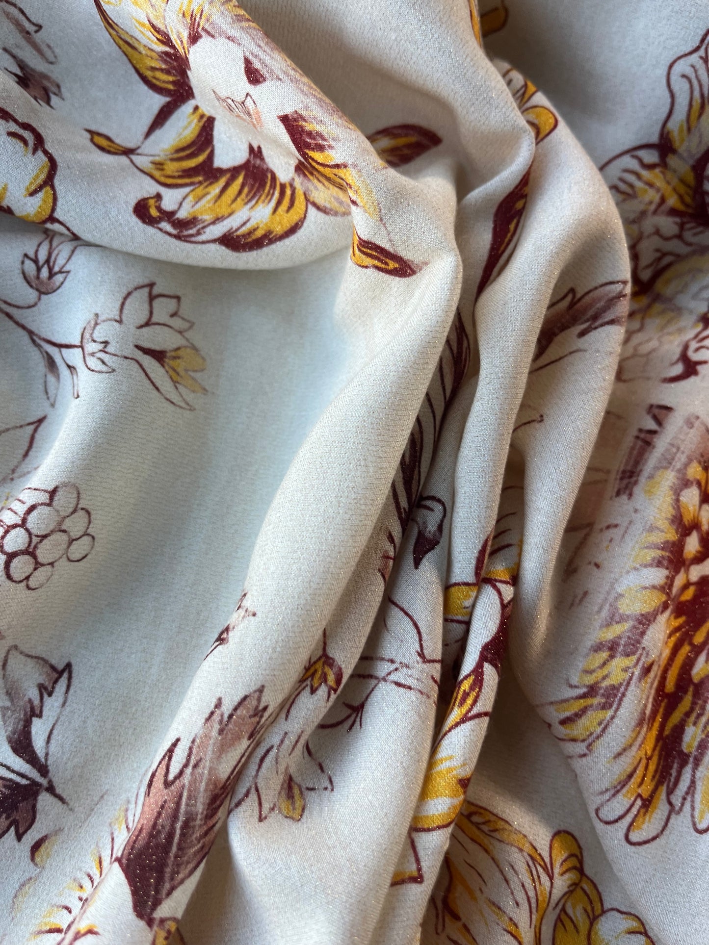 ATHENA 044 viscose lurex vintage flowers