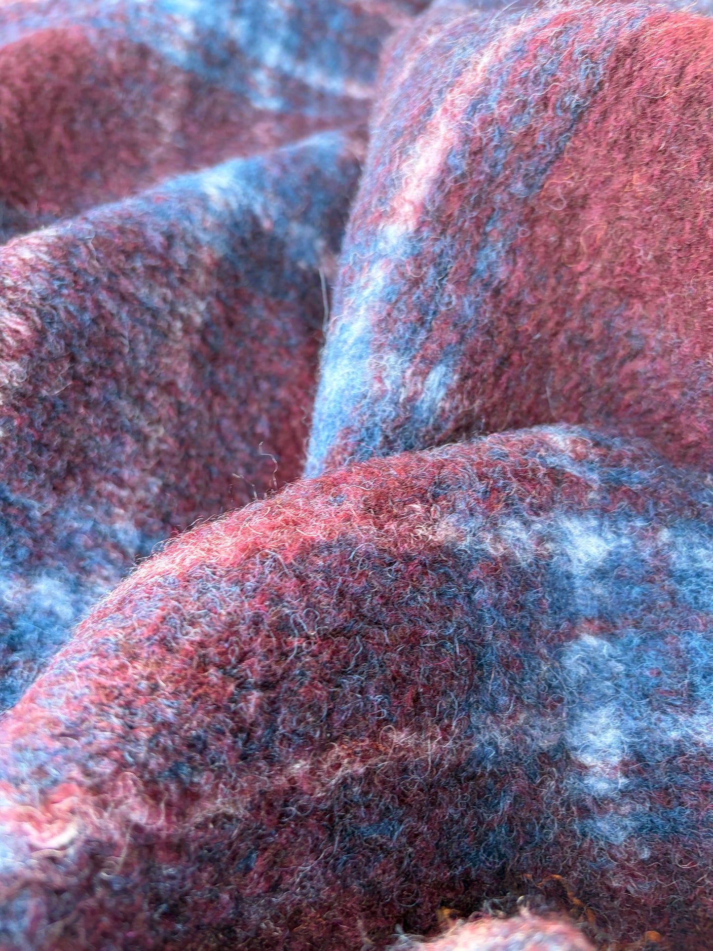 HARVEST SEASON 012 checkered  boiled wool