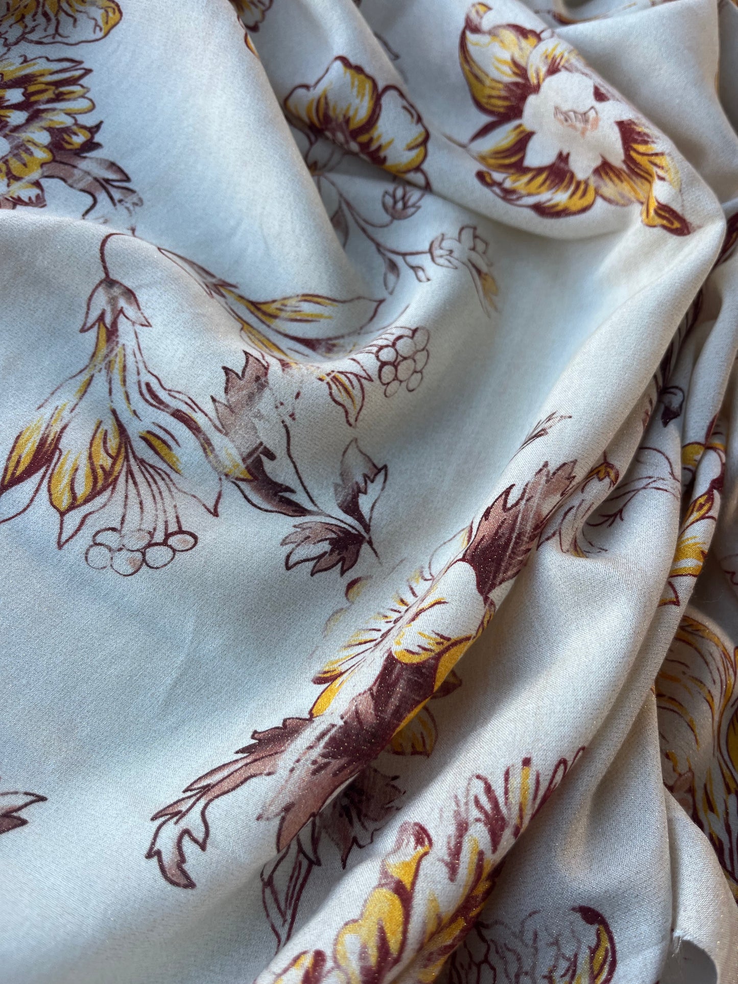 ATHENA 044 viscose lurex vintage flowers