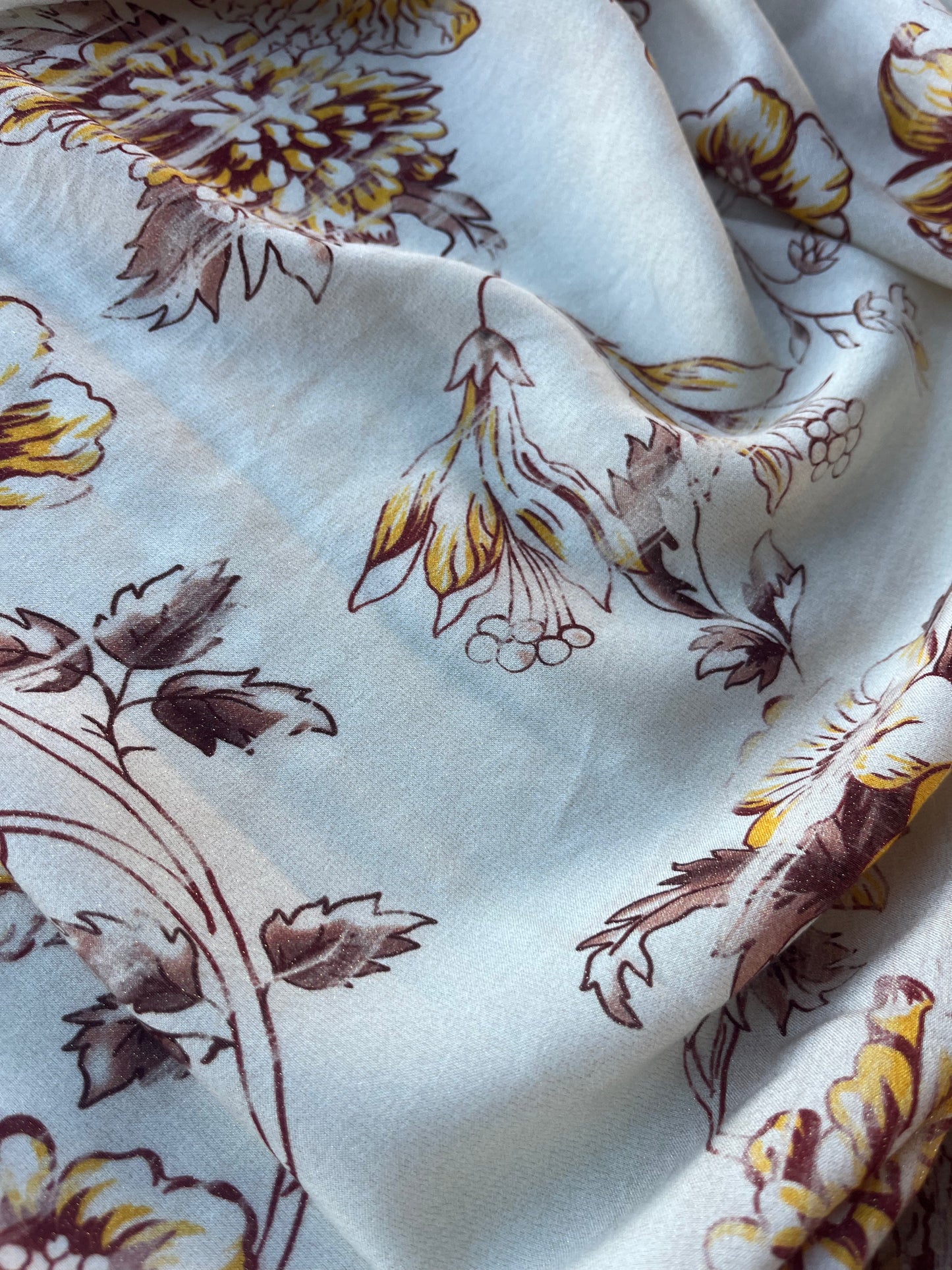 ATHENA 044 viscose lurex vintage flowers