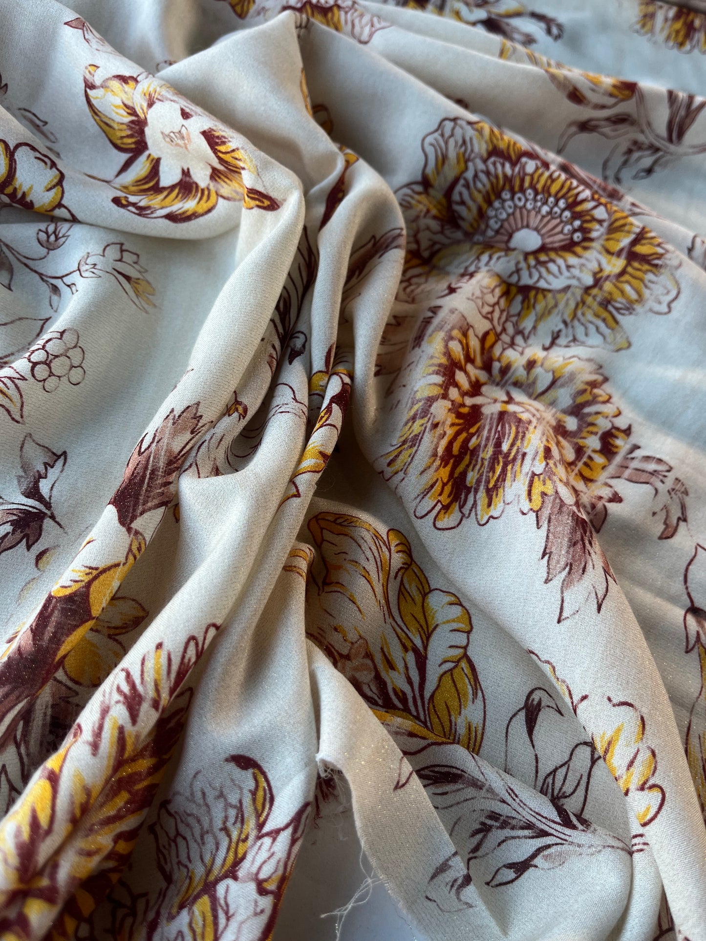 ATHENA 044 viscose lurex vintage flowers