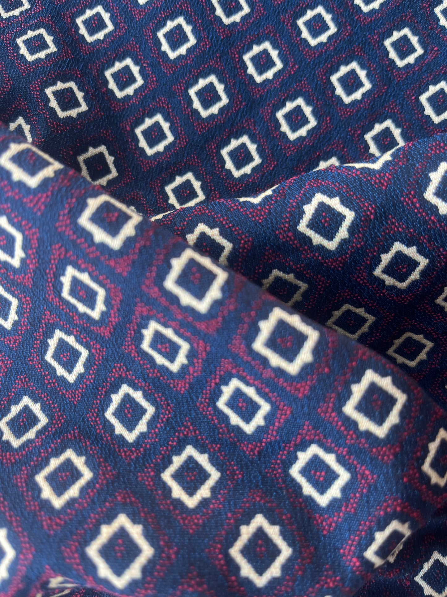 JOSEPHA 005 cotton jacquard navy/red/cream