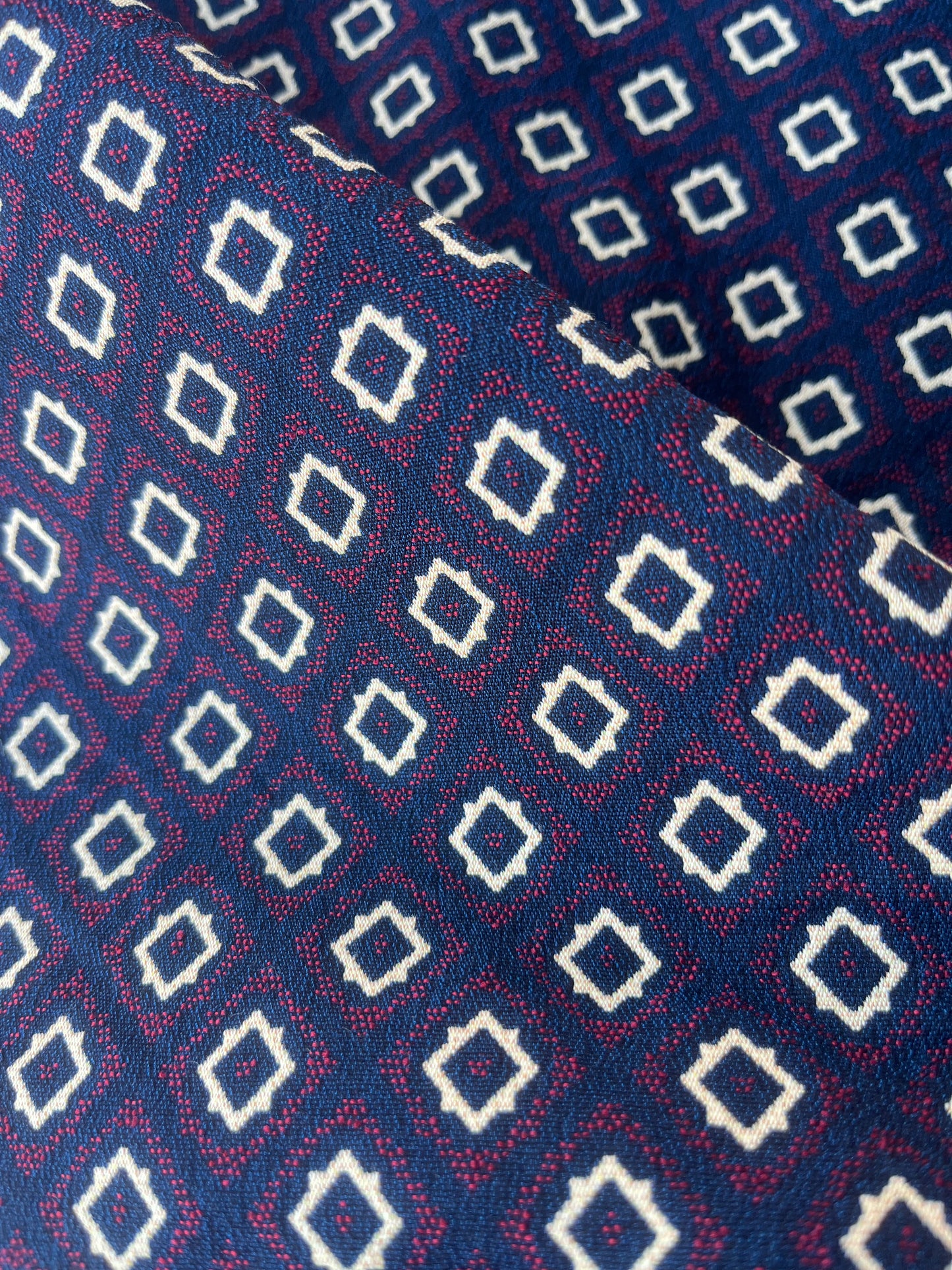 JOSEPHA 005 cotton jacquard navy/red/cream